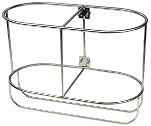 Allpa RVS Fenderhouders recht model voor 2 Boot fenders